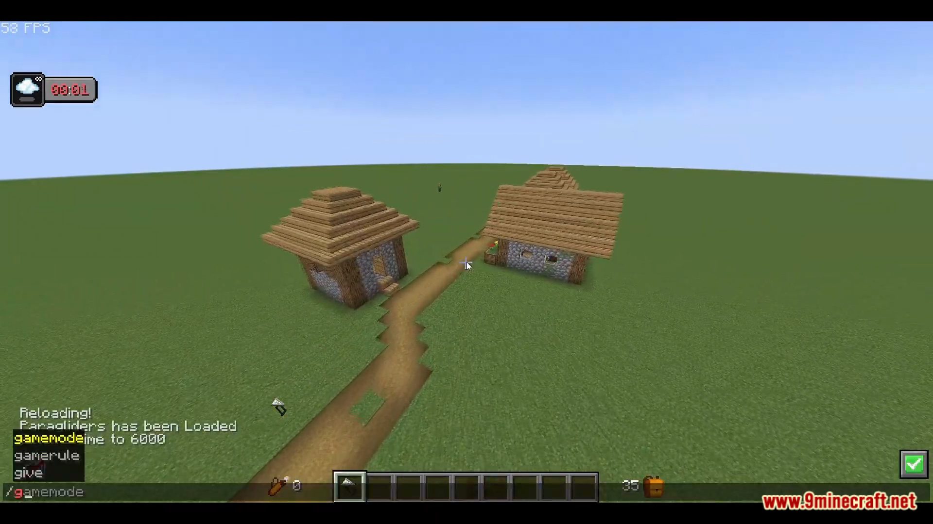 description_3 Paragliding Data Pack (1.20.2, 1.19.4) - летайте по ландшафту Minecraft!