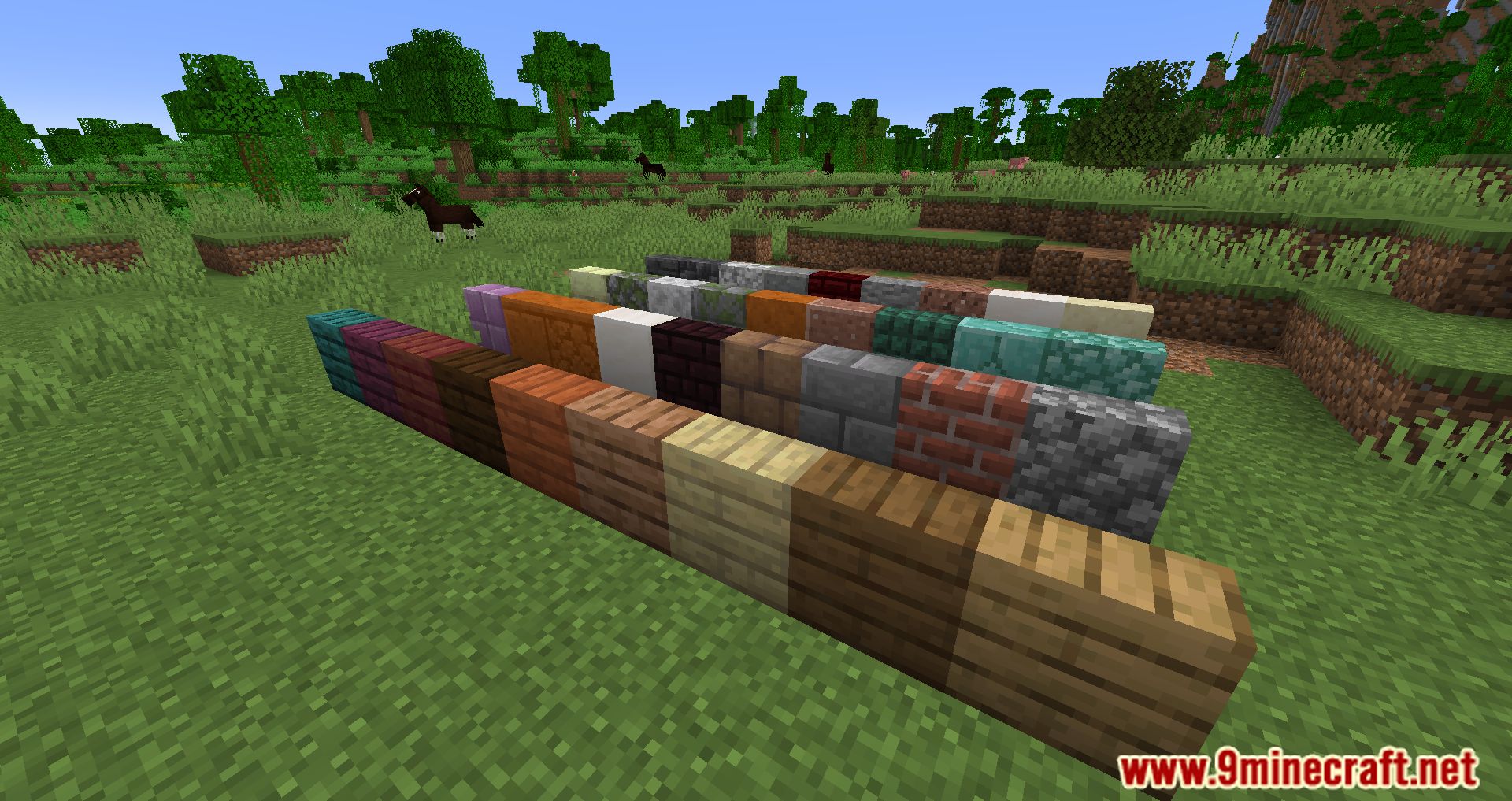 Imagen 9 para Enchanted Vertical Slabs Mod (1.20.5) - se pueden construir más bloques