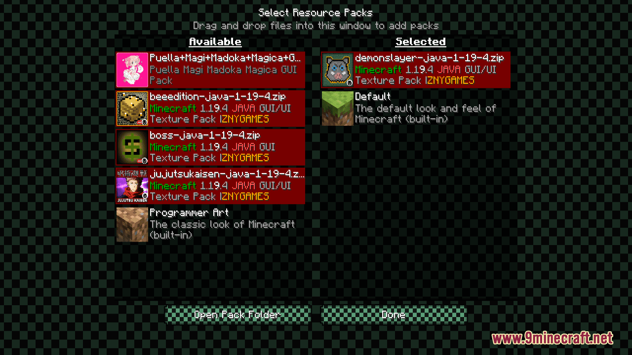 description_0 DEMON SLAYER Resource Pack (1.19.4, 1.18.2) - Texture Pack