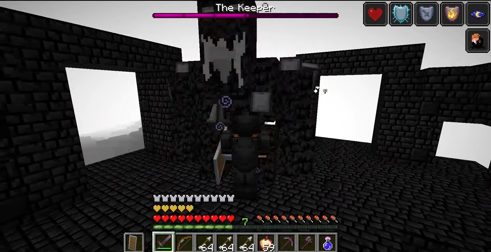 description_8 Into The Void Mod (1.16.5) - guardian and boss fights