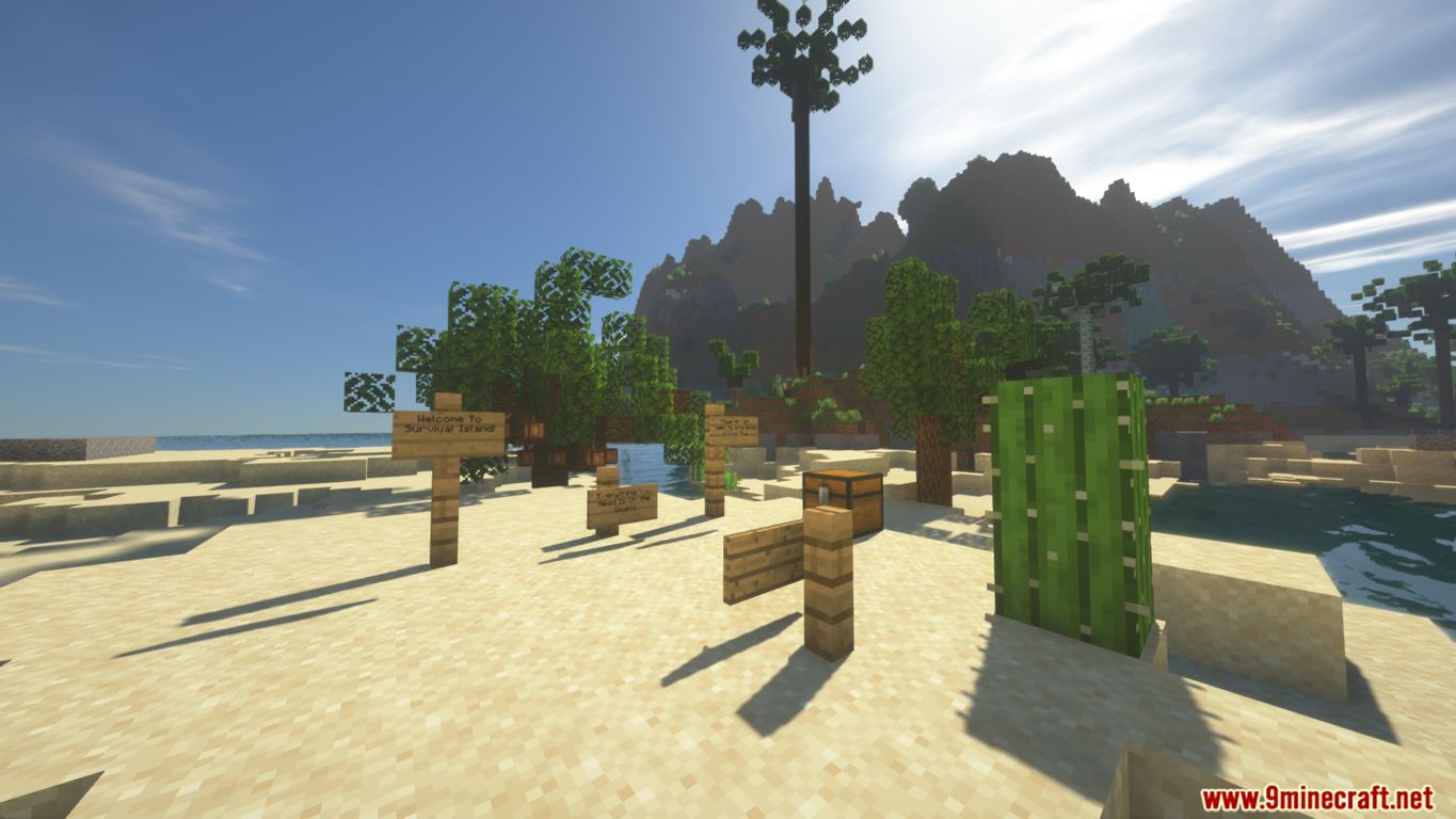 description_0 Map of Real Survival Island for Minecraft 1.14.4