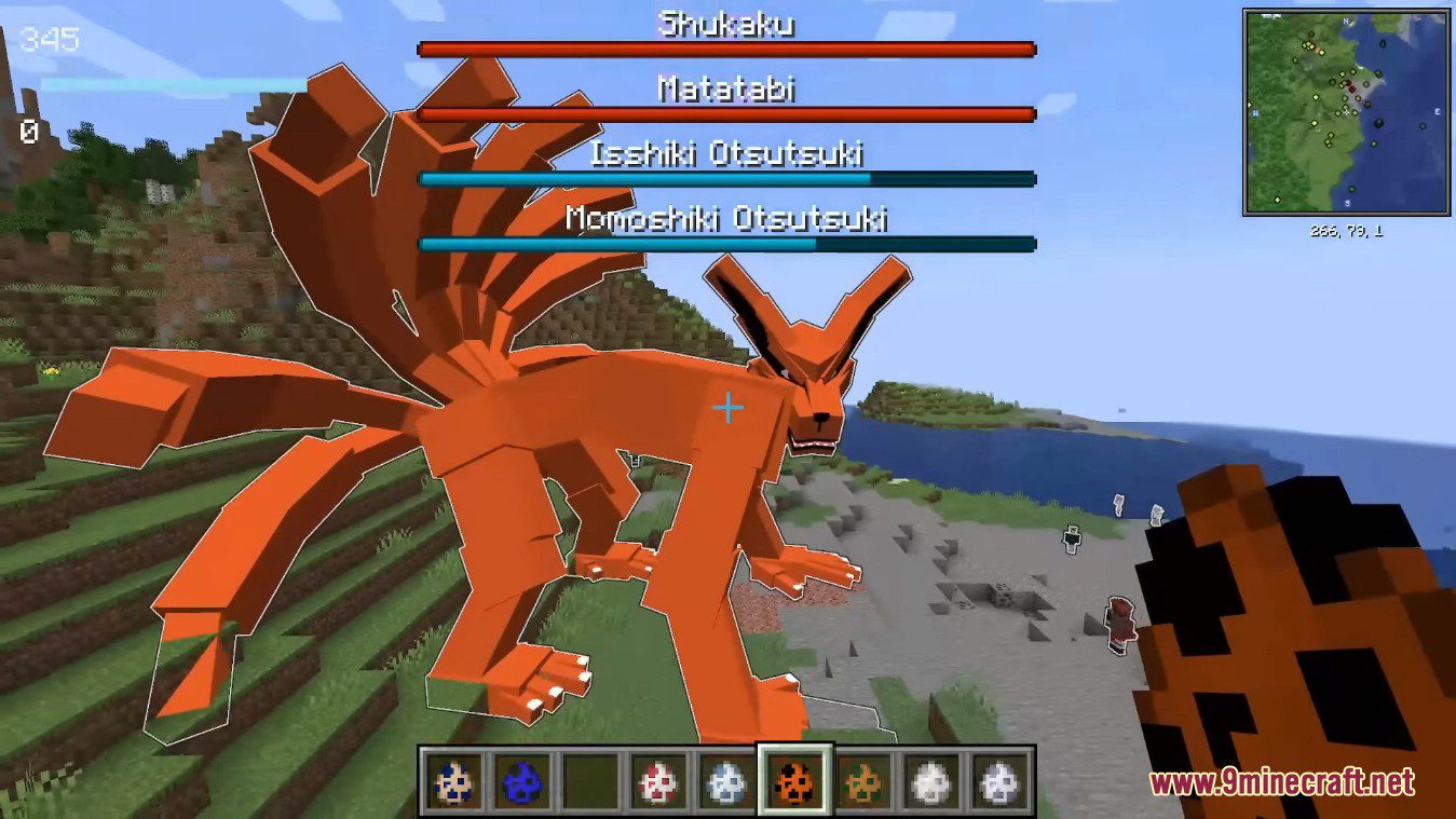 description_15 Noon's Naruto Mod 1.18.2 is one of the most Naruto-like mods.