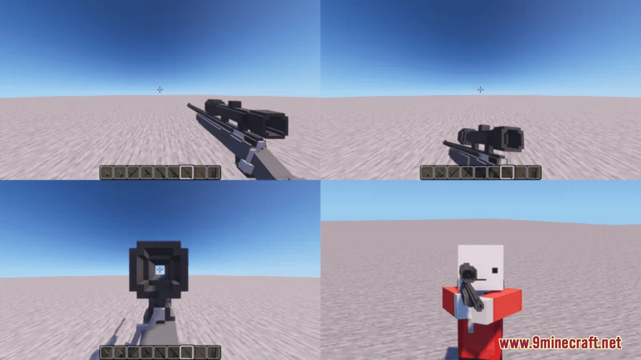 description_20 Hardt's Guns 3D Resource Pack (1.19.4, 1.19.2) - текстурный пакет