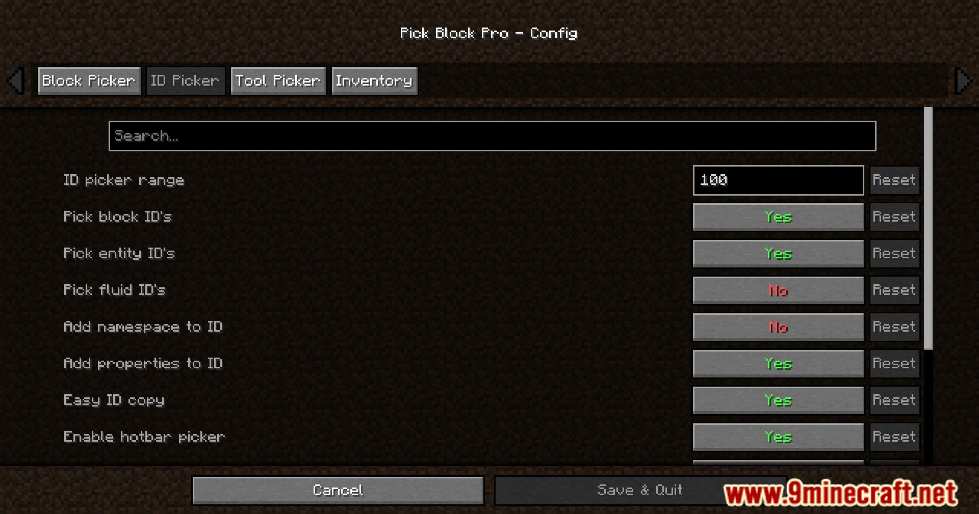 image 7 for Pick Block Pro Mod (1.20.6) - remove items effortlessly