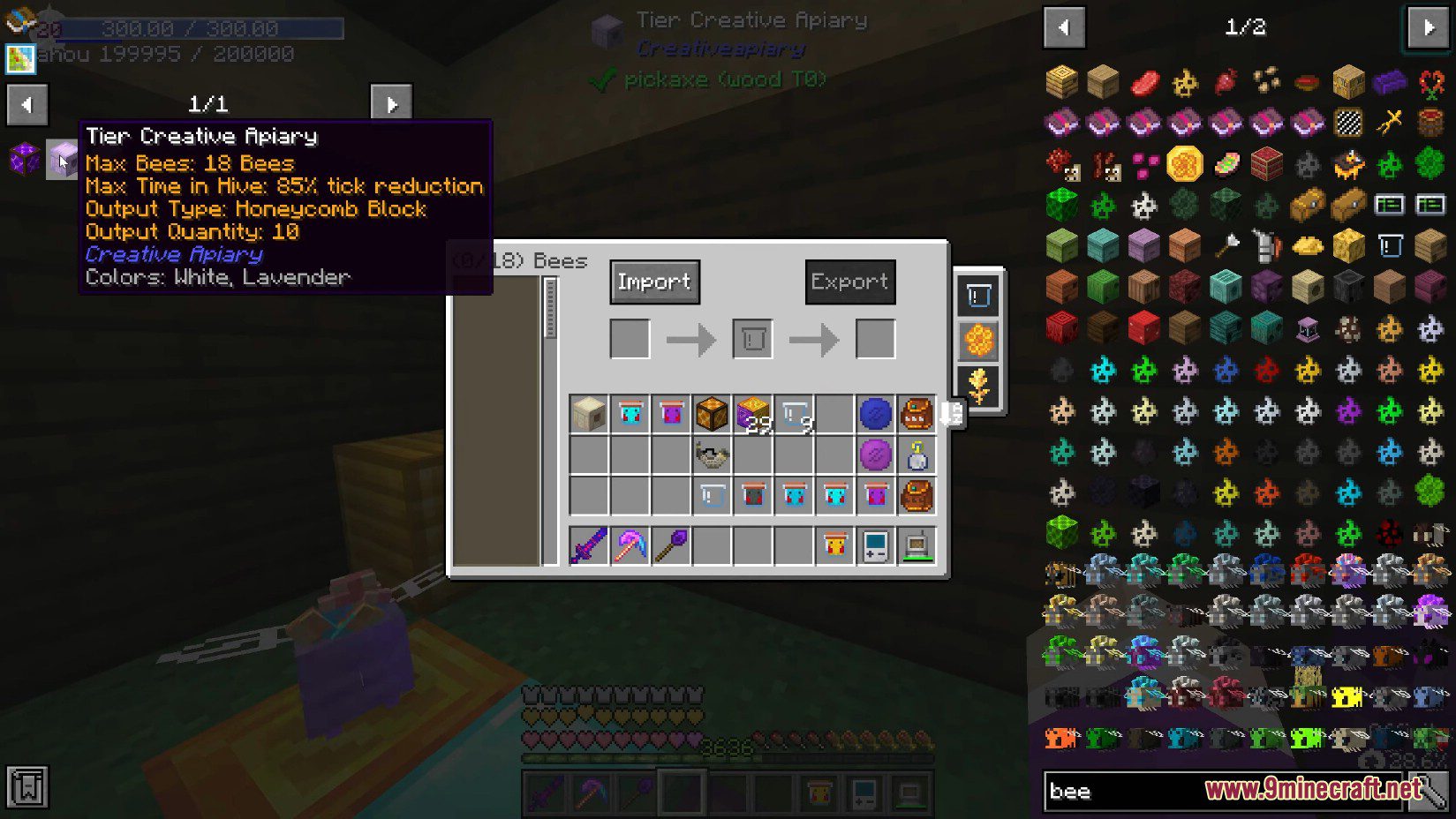 image 6 for Creative mode of apiary (1.16.5) - House of bees