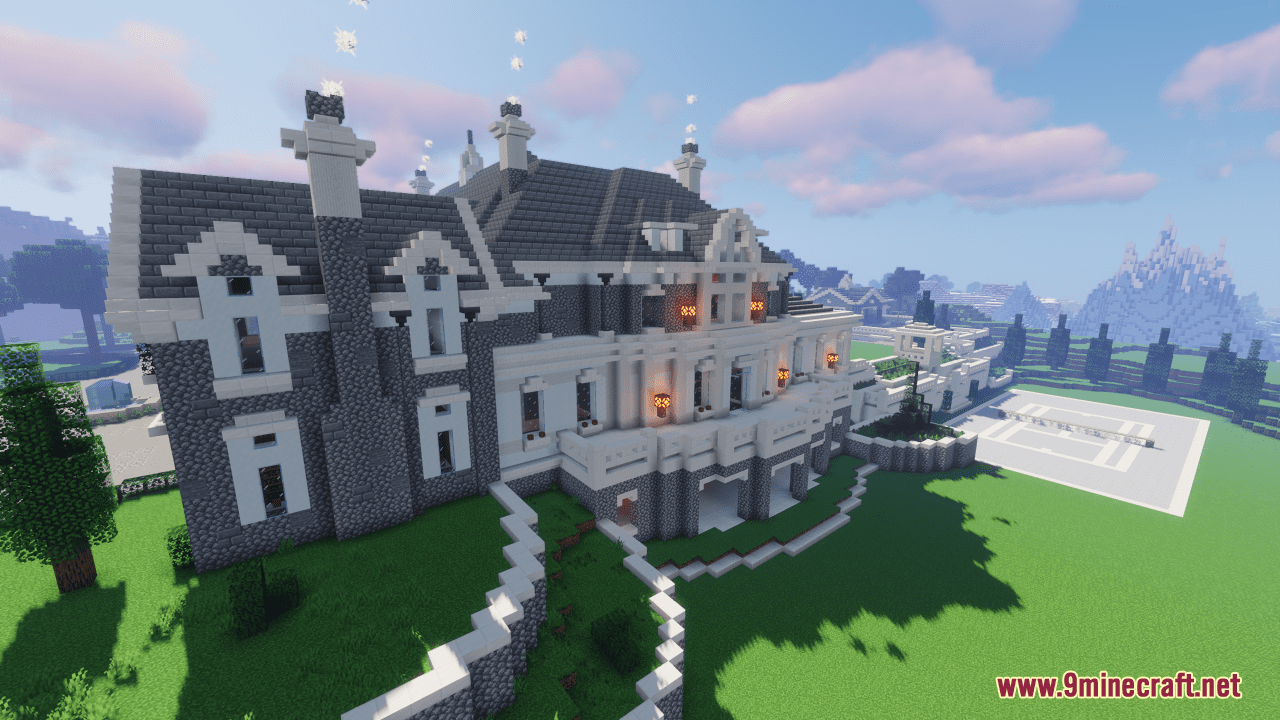 description_2 Map Alpine Mansion (1.20.4, 1.19.4) - spacious modern residence
