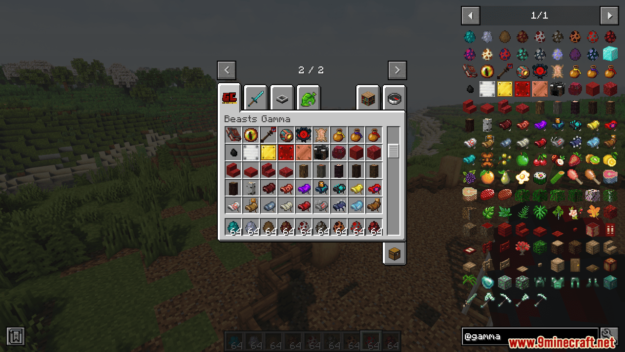 description_0 Gamma Creatures Mod 1.20.1 - tame fantastic creatures and ride them