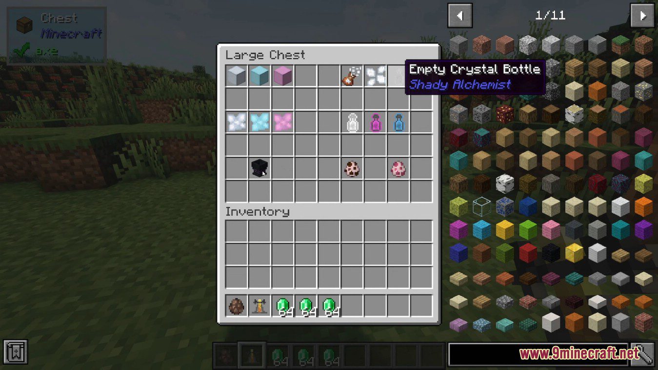 description_0 Shady Alchemist Mod - новая система производства изумрудов.