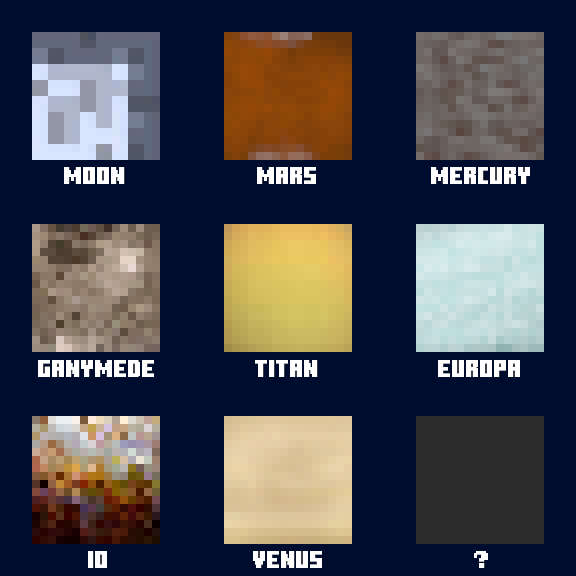description_0 Space Dimensions Mod - Planets and Moons