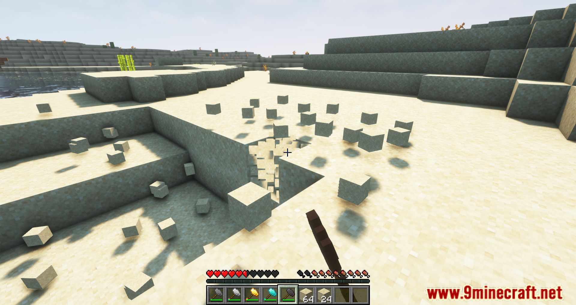 description_13 Just Hammers Mod (1.20.4) Forge Version - desentierra una montaña entera si quieres!