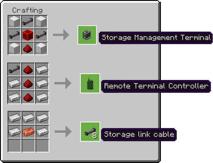 image 28 for Дополнение Storage Management Terminal (1.20) - MCPE/Bedrock Mod