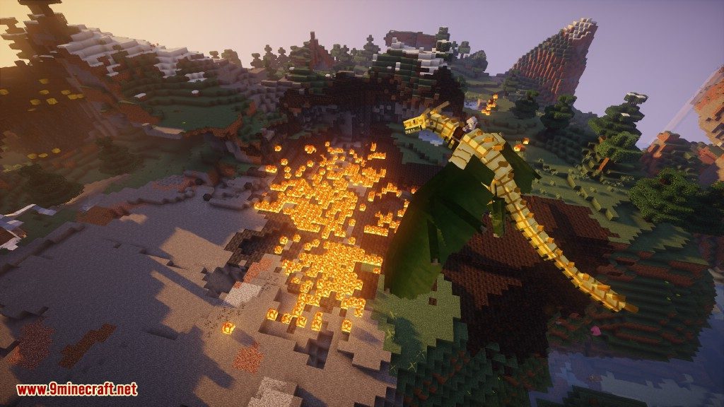 description_19 Mod Hielo y Fuego (1.18.2) - Nueva luz para dragones