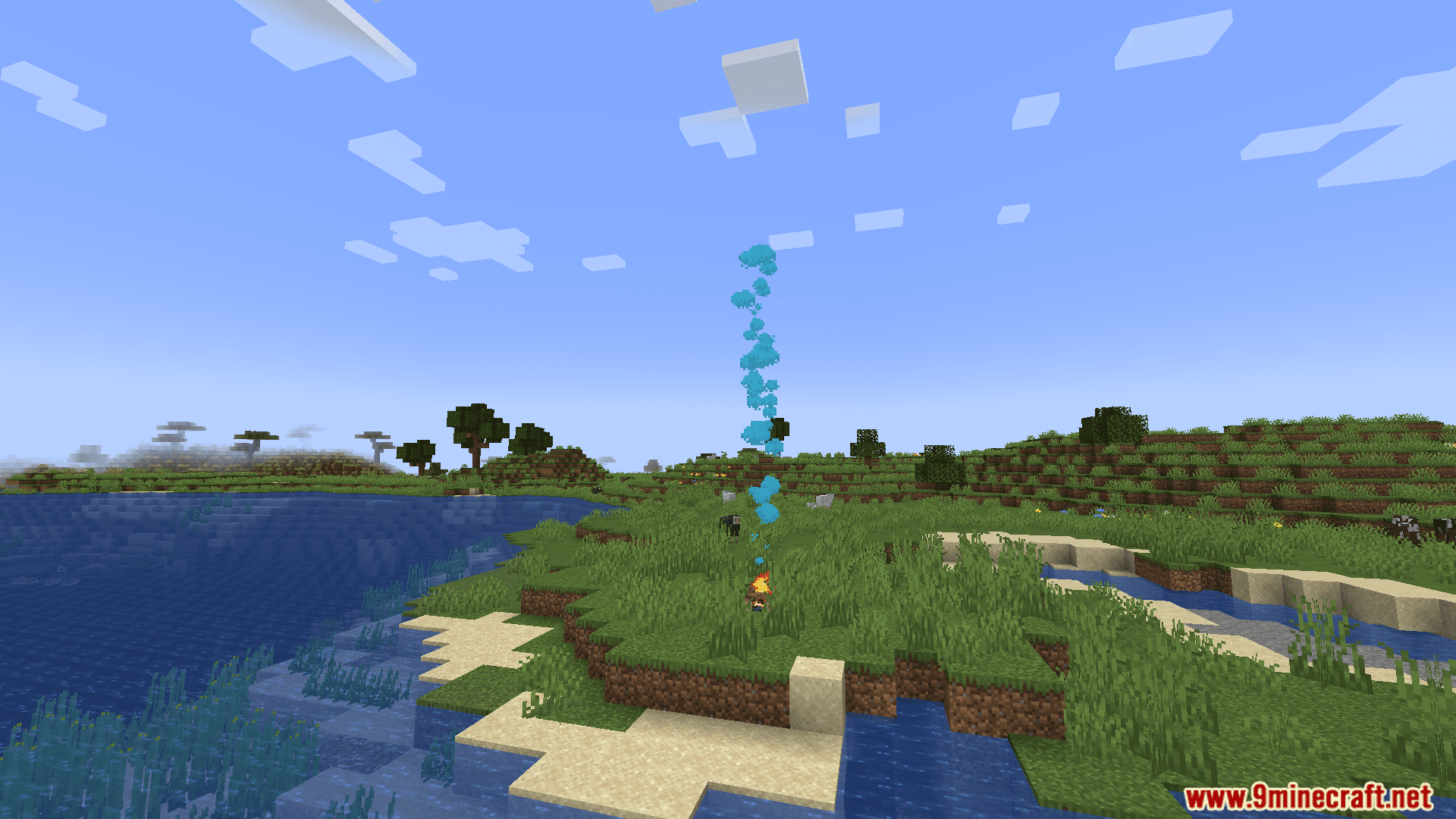 description_4 Smoke Signals Mod (1.20.4) - different colors of smoke