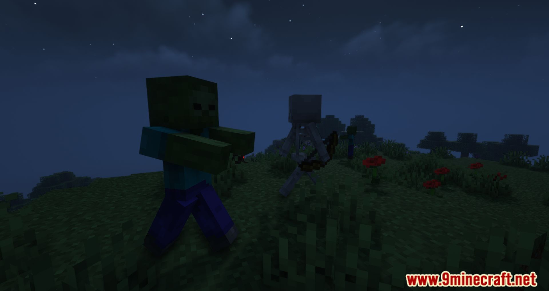 description_3 Farsighted Mobs Mod (1.20.4) - Осторожно, враг!