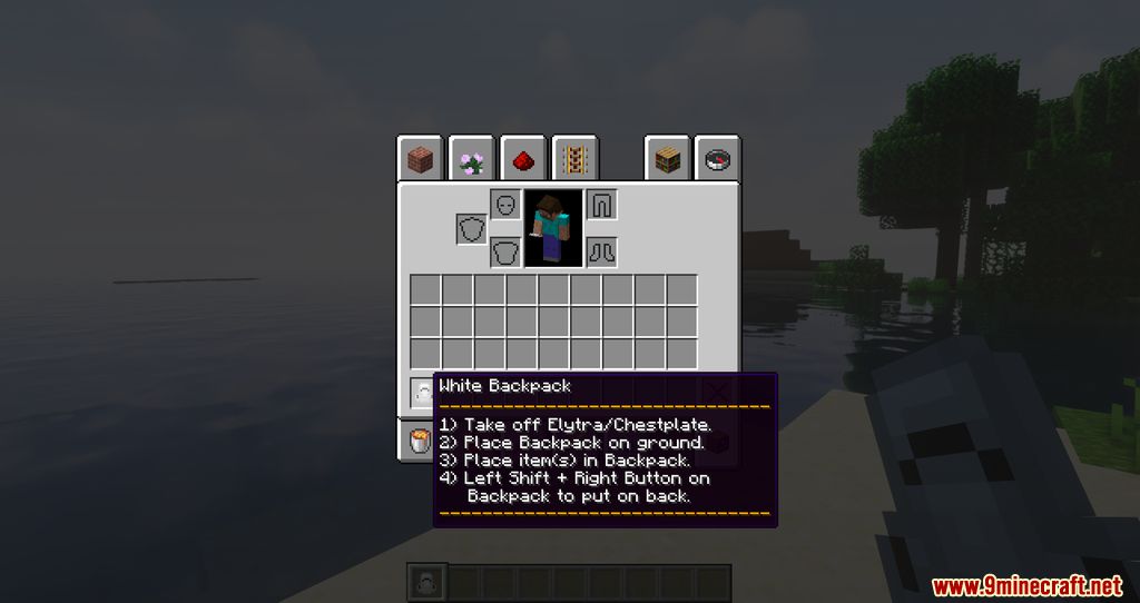 image 1 for Mod Cammie's Wearable Backpacks (1.20.4) - Attaching small inventory