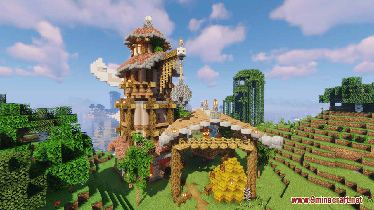description_4 Map Zen Garden Island Resort (1.20.4, 1.19.4) - Japanese seaside resort