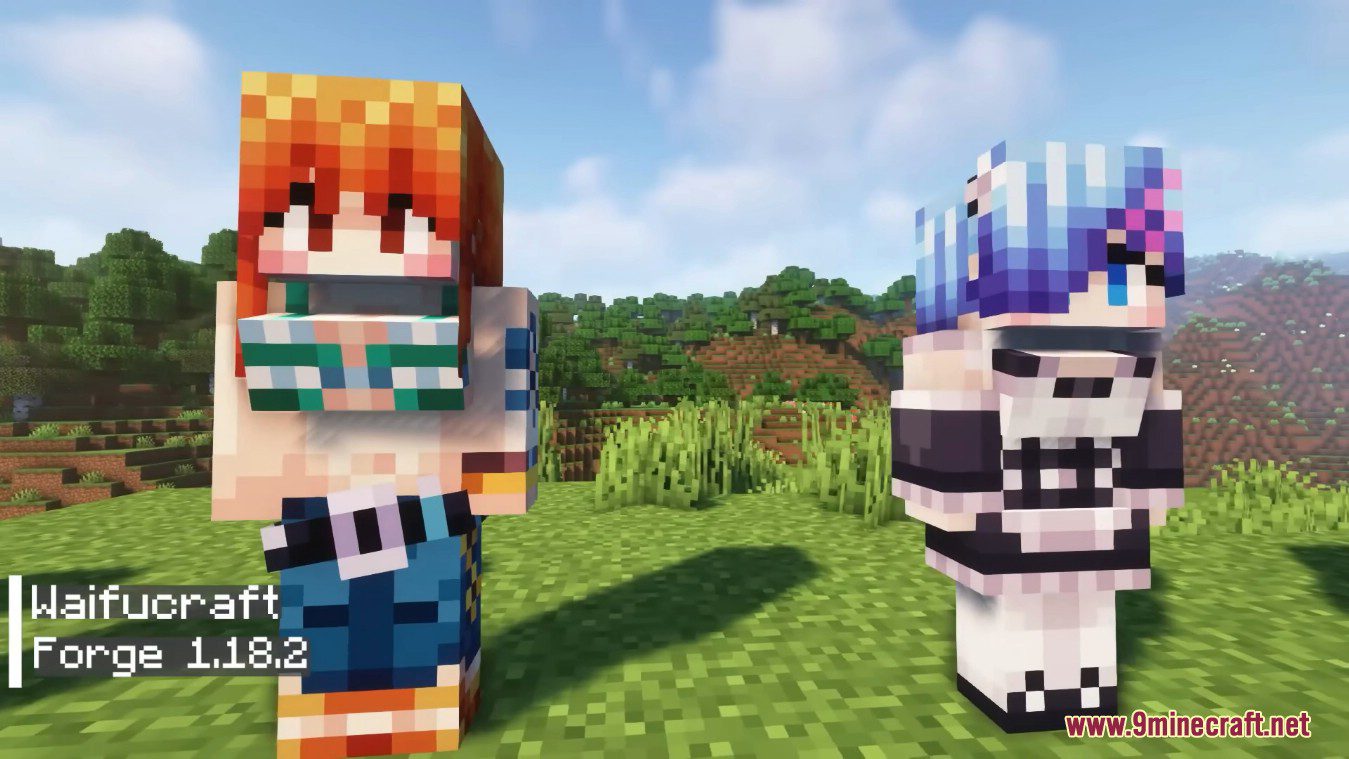 description_0 Waifucraft Mod 1.18.2 - Подружки в аниме и играх