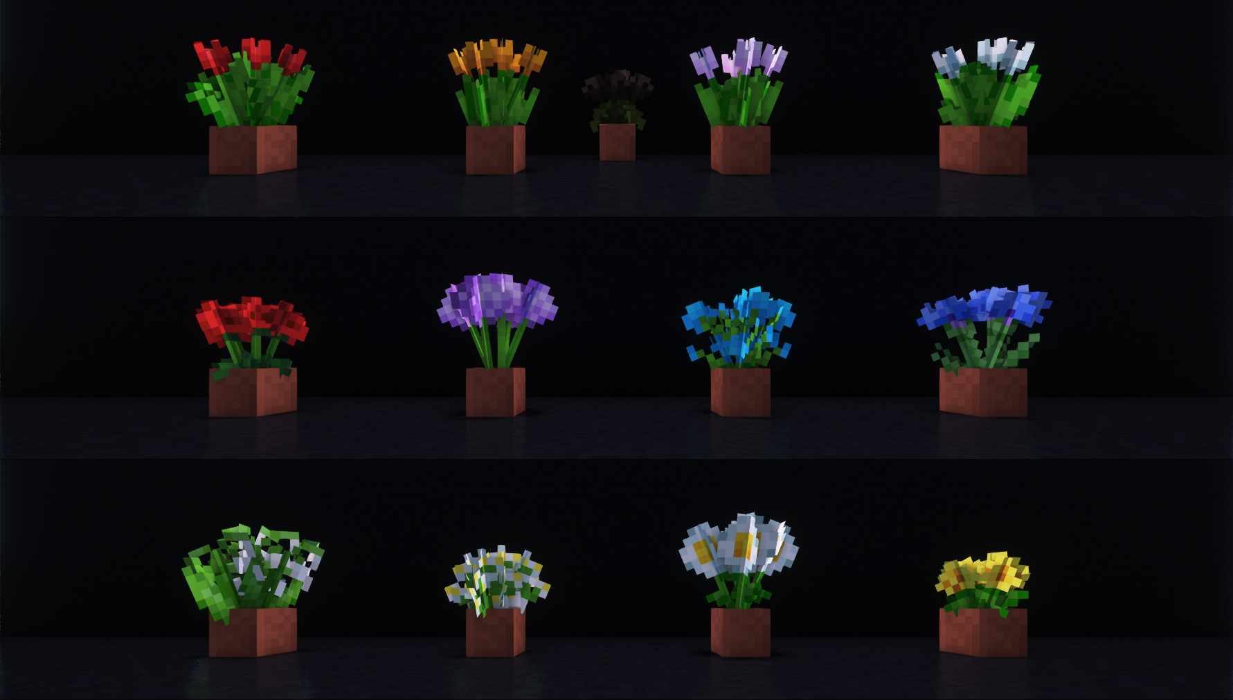 description_1 Bushier Flowers для Minecraft
