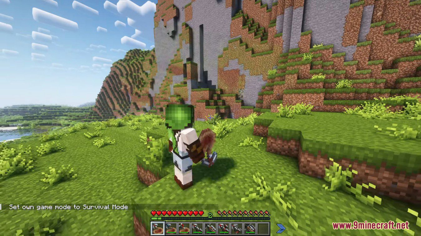 image 2 for Grappling Hook Restitched Mod (1.20.4) - избегайте больших конструкций