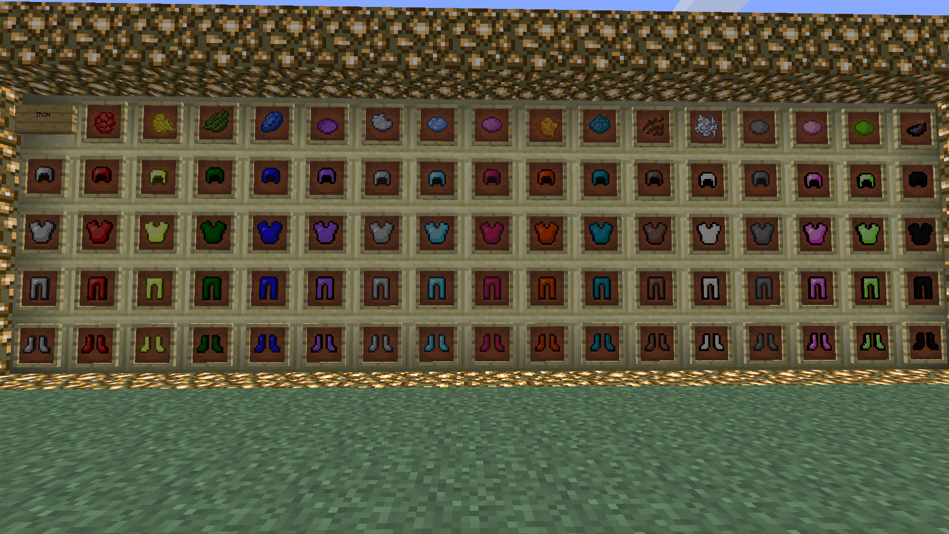 description_1 Multi-colored armor mod - Rainbow armor