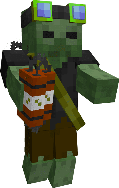 image 9 for Дополнение BioUndead Zombies (1.20) - MCPE/Bedrock Mod