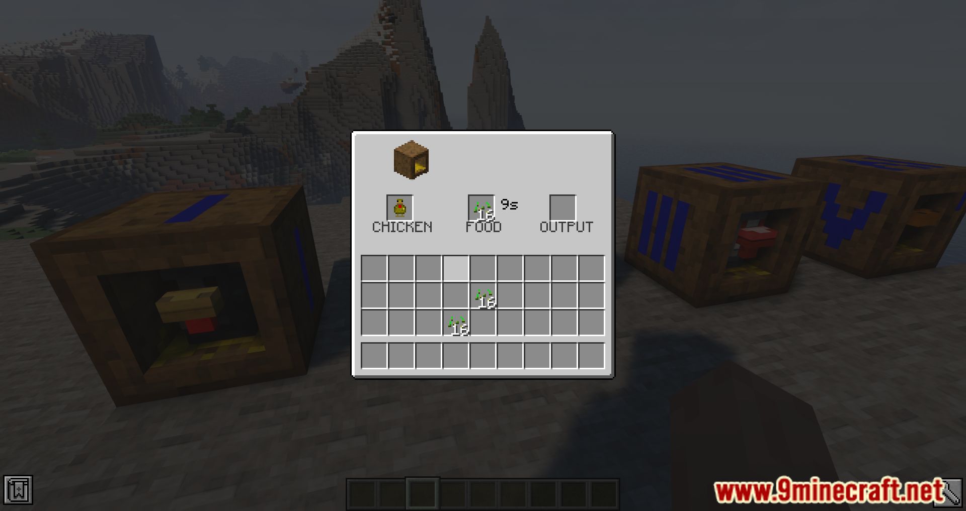 description_9 Roost Ultimate Mod (1.20.4) - capture, breed and extract resources for chickens