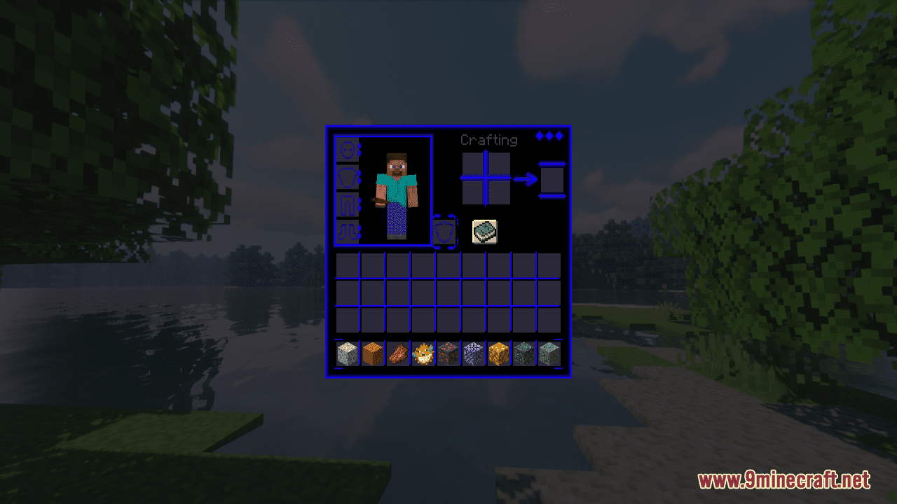 image 7 for Blue Neon GUI Resource Pack (1.20.4) - Texture Set