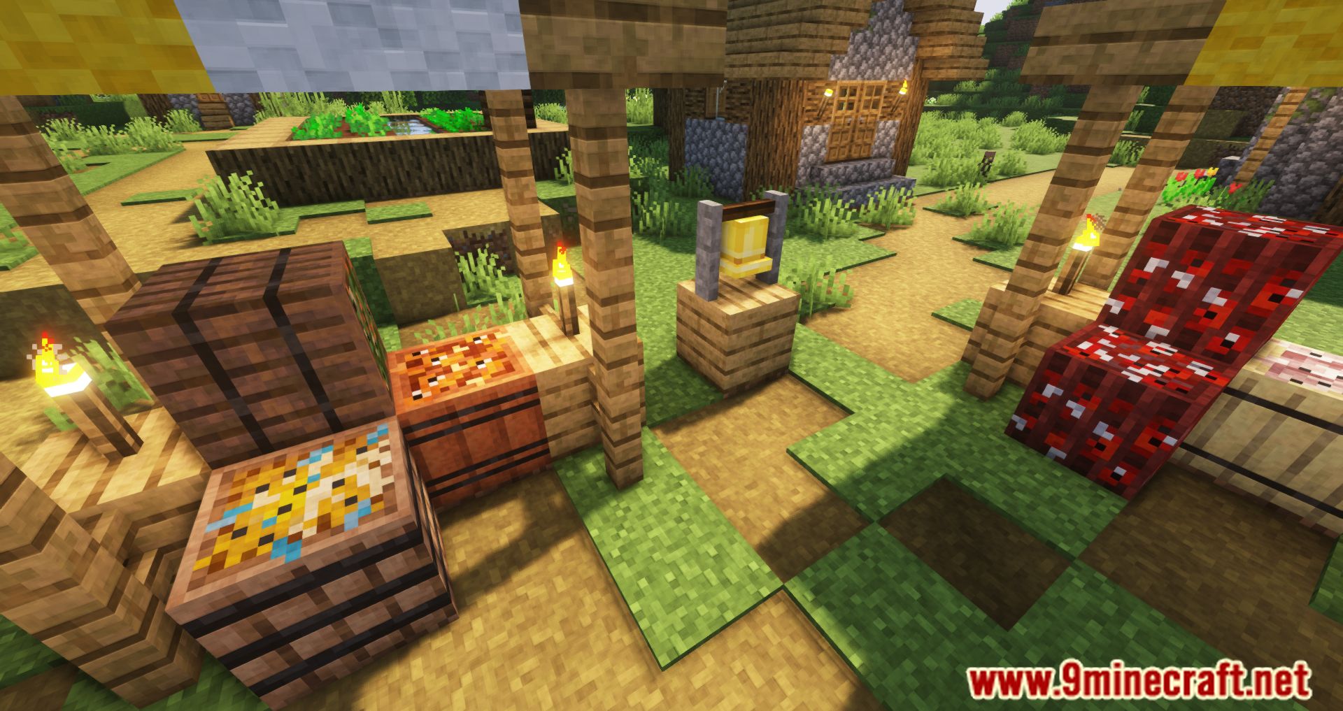 description_6 Fish In Planks Mod - рыбные блоки