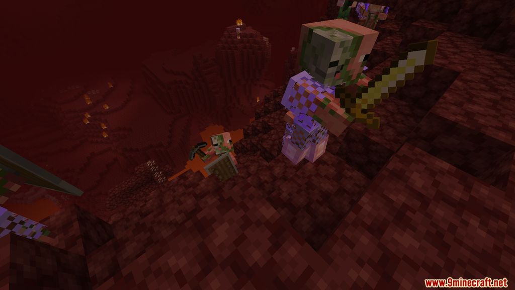 description_6 Rough Mobs Revamped Mod 1.16.5 - мощные мобы, сложность игры