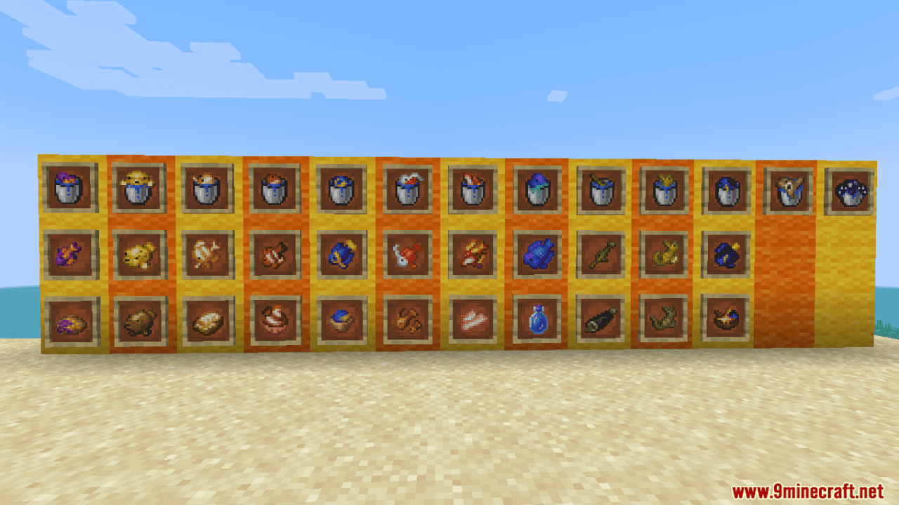 description_6 Rainbow Reef Mod (1.20.1) - 79+ dazzling fish
