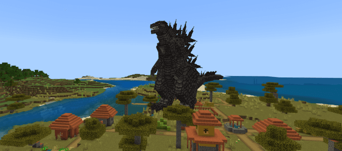 image 4 for Дополнение Godzilla Tyrant (1.20) - MCPE/Bedrock Mod