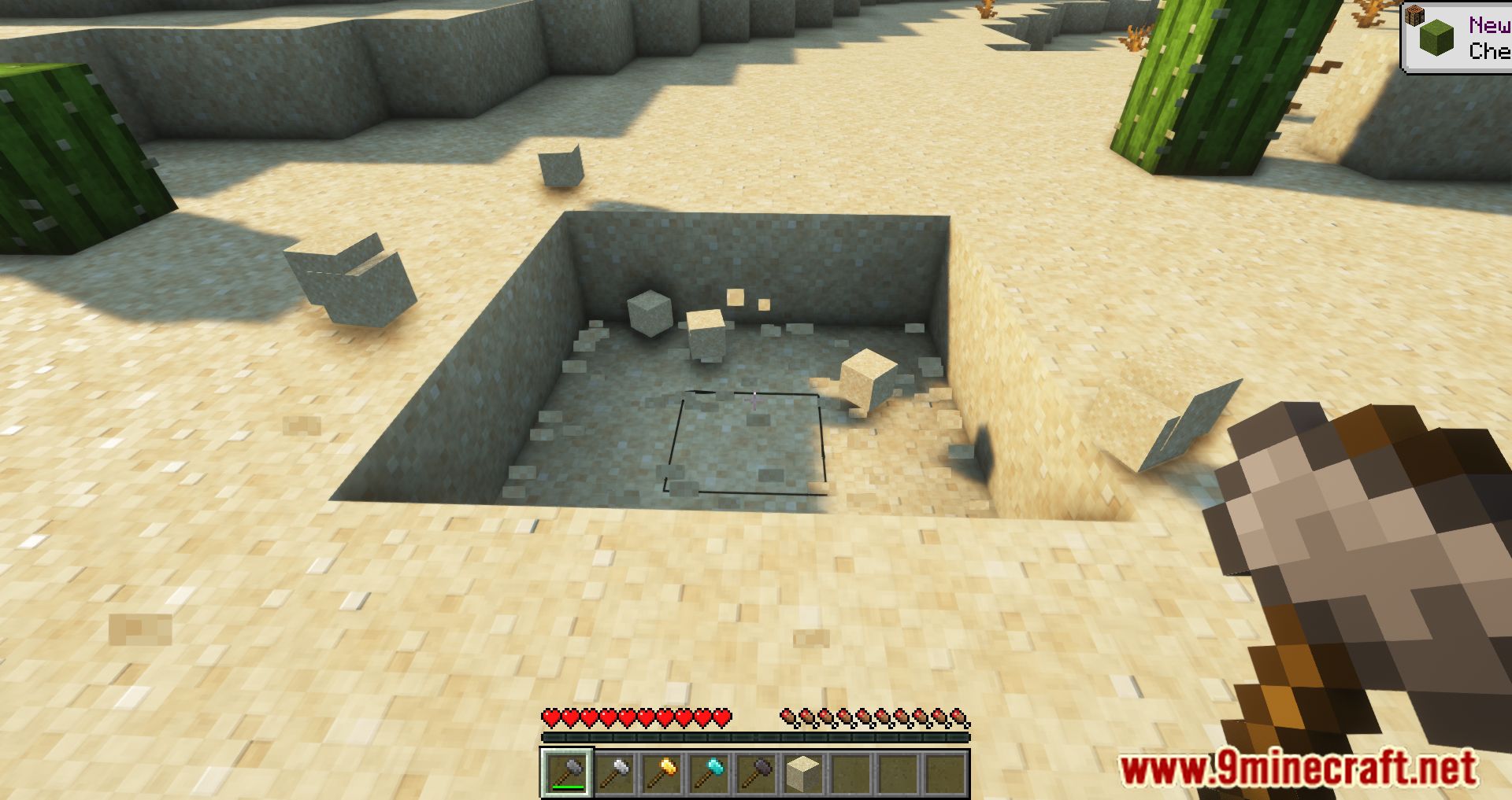 description_1 Just Hammers Mod (1.20.4) Forge Version - desentierra una montaña entera si quieres!