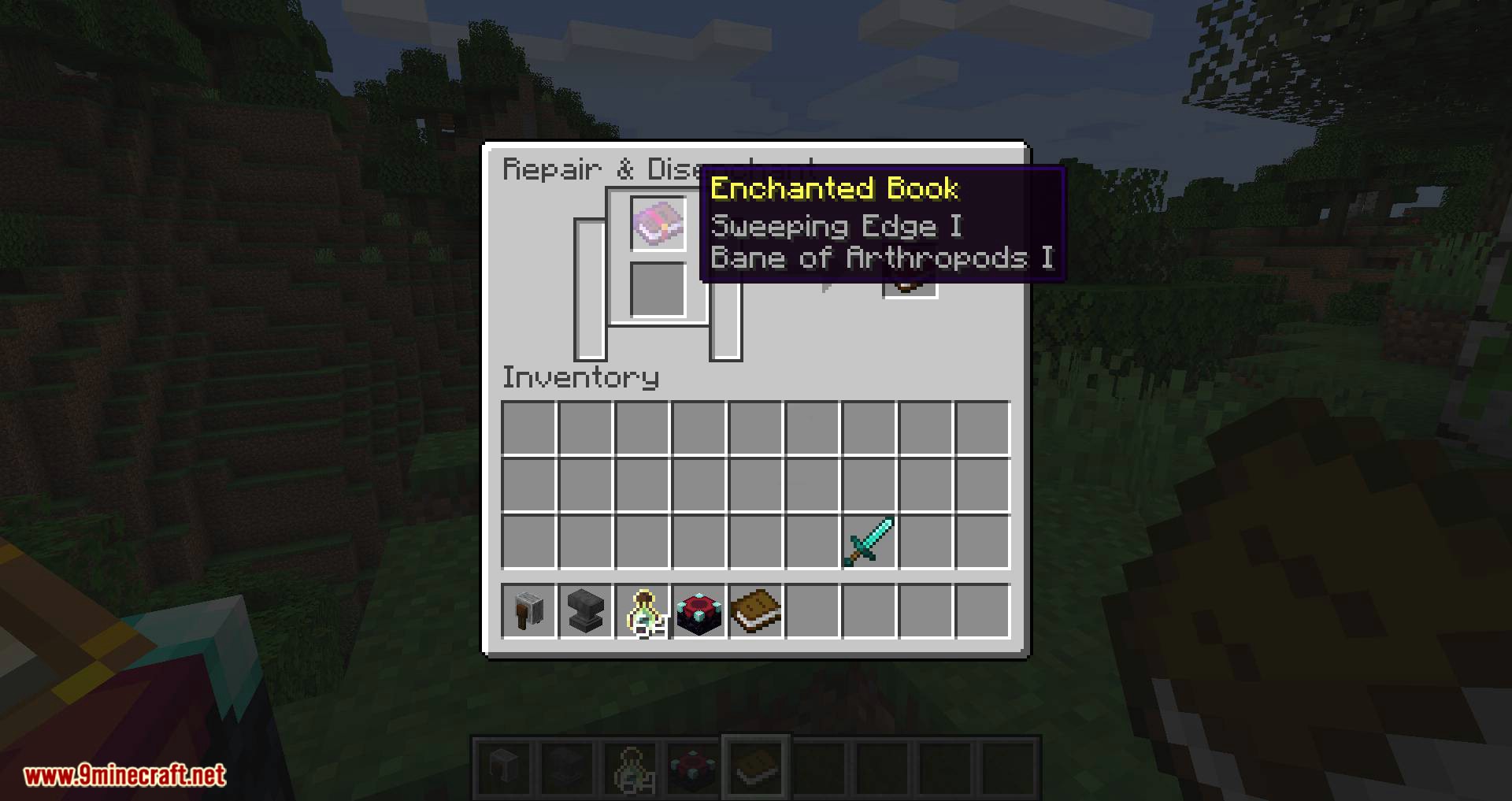 image 7 for Мод Grind Enchantments (1.20.5) - снятие и перенос заклинаний