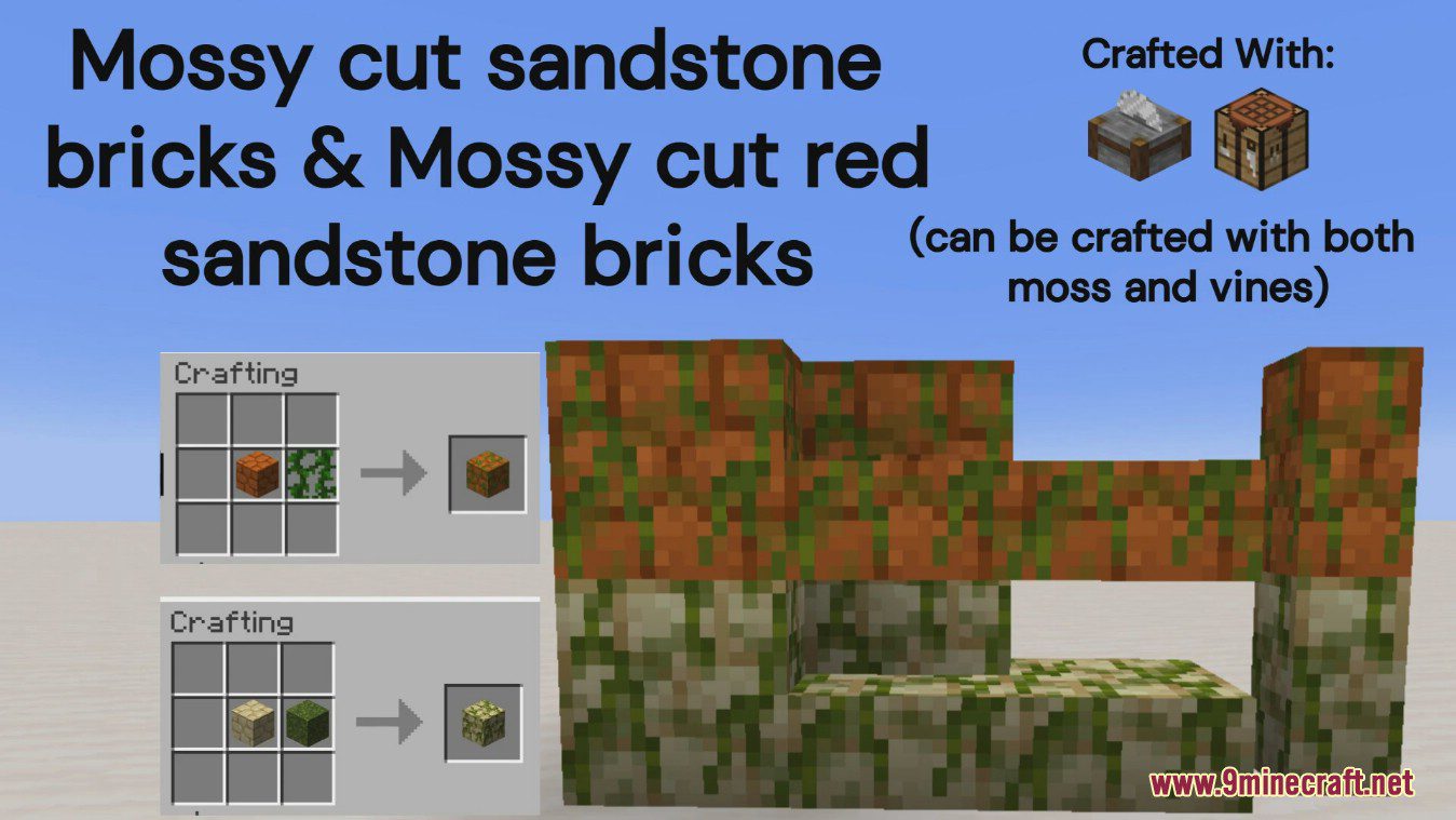 description_13 Мод Chiseled Bricks and Tiles (1.20.1) - ванильный вариант каменных блоков
