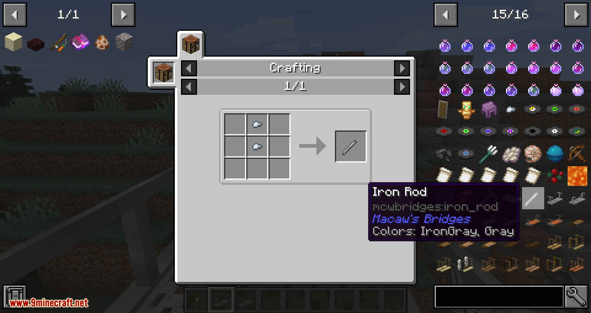 image 16 for Macaw's Bridges Mod (1.20.4) - Muchos tipos de puentes