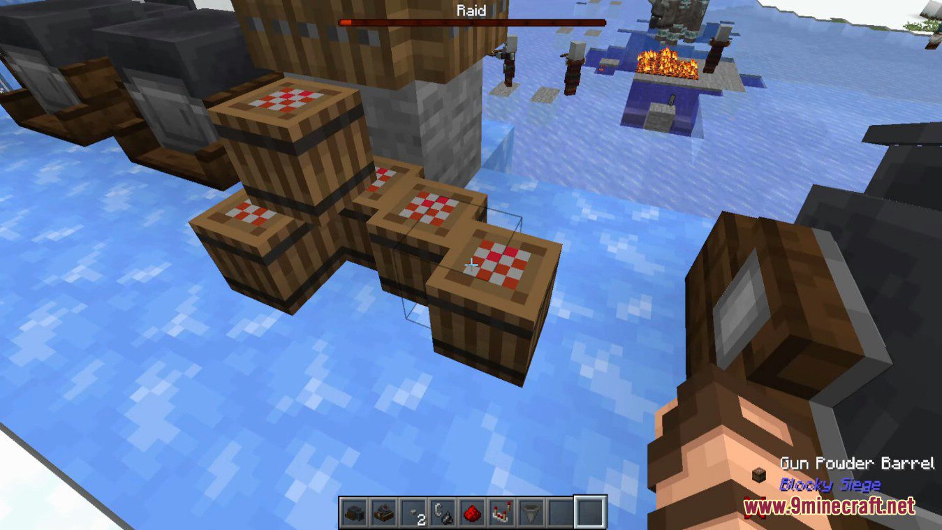 description_16 Blocky Siege Mod (1.19.2) - cannon, waho, mortar