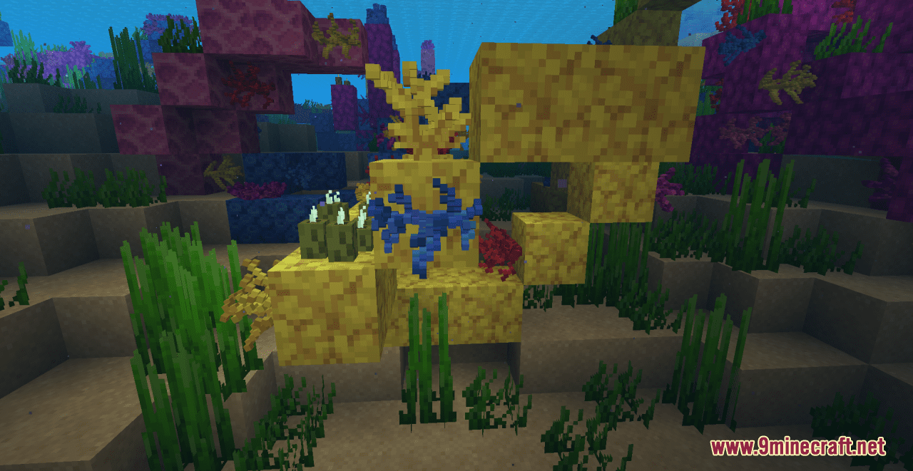 description_10 Cybers Better Coral Resource Pack (1.19.4, 1.19.2, 1.19) - текстурный пакет
