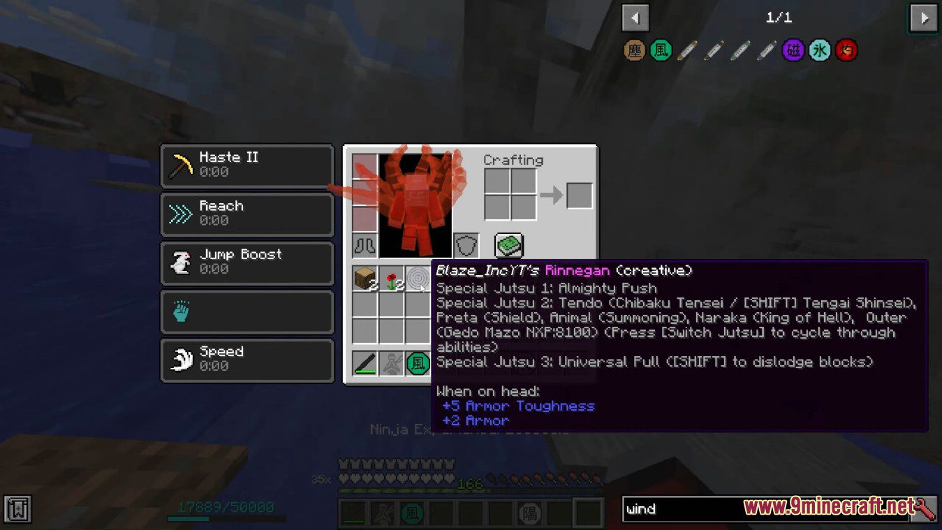 description_14 NARUTO - Shinobi Kura Mod (1.12.2) - The best mod for Naruto!