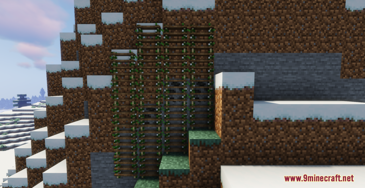 description_3 Веревочная лестница с лианами Resource Pack (1.19.2, 1.19) - Пакет текстур