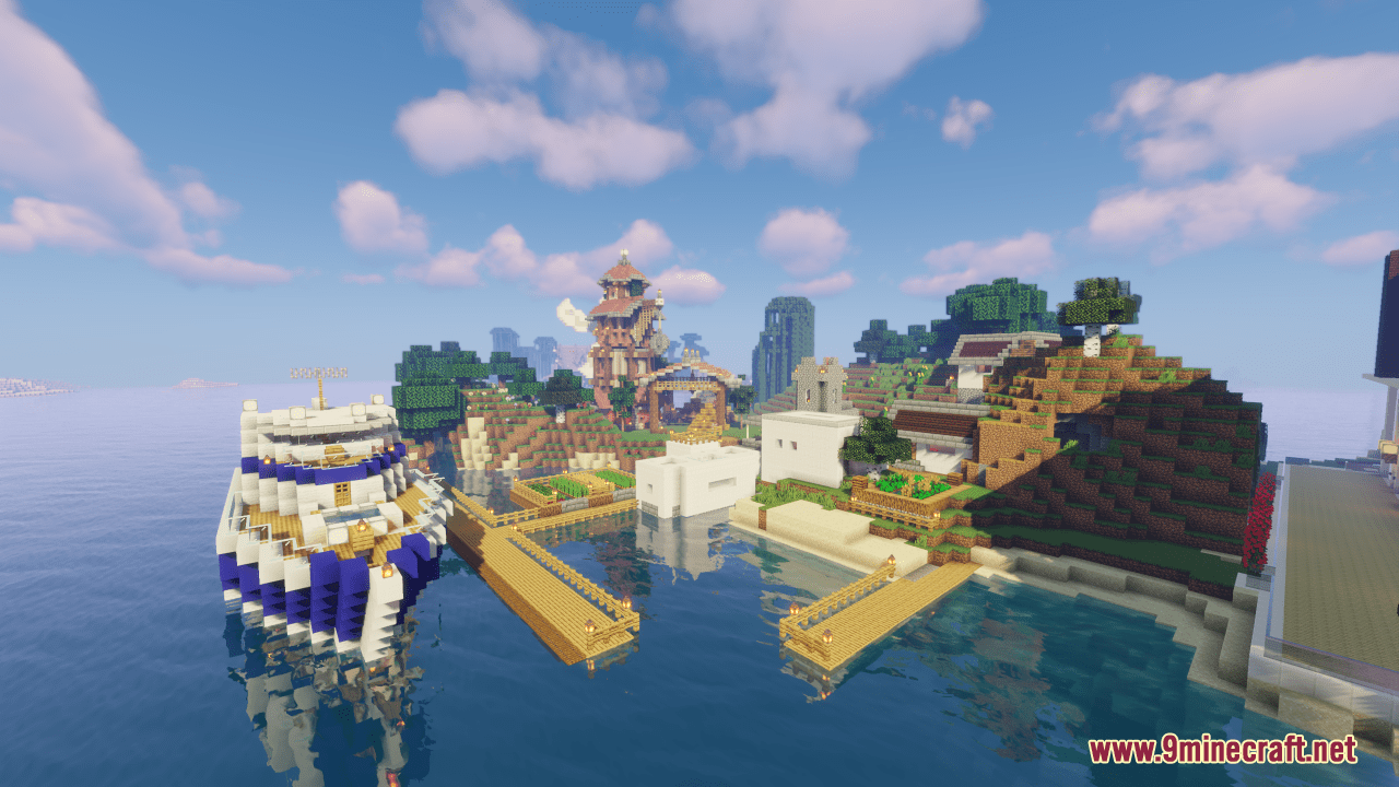 description_2 Map Zen Garden Island Resort (1.20.4, 1.19.4) - Japanese seaside resort