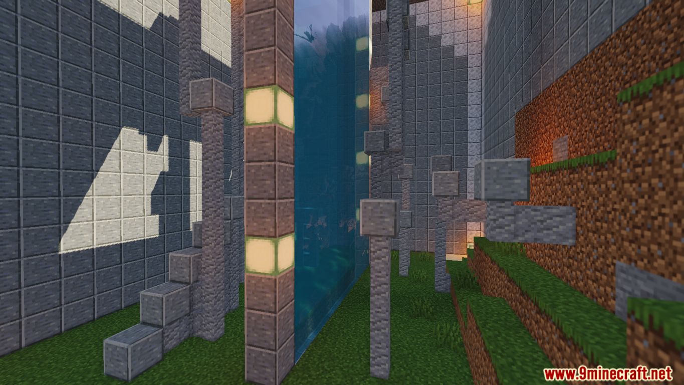 description_1 Parkour map Depth Strider for Minecraft 1.15.2