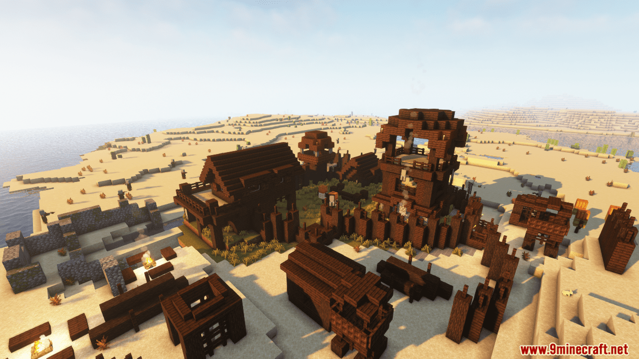 description_5 Pillager Outpost Overhaul Mod - four new types of towers