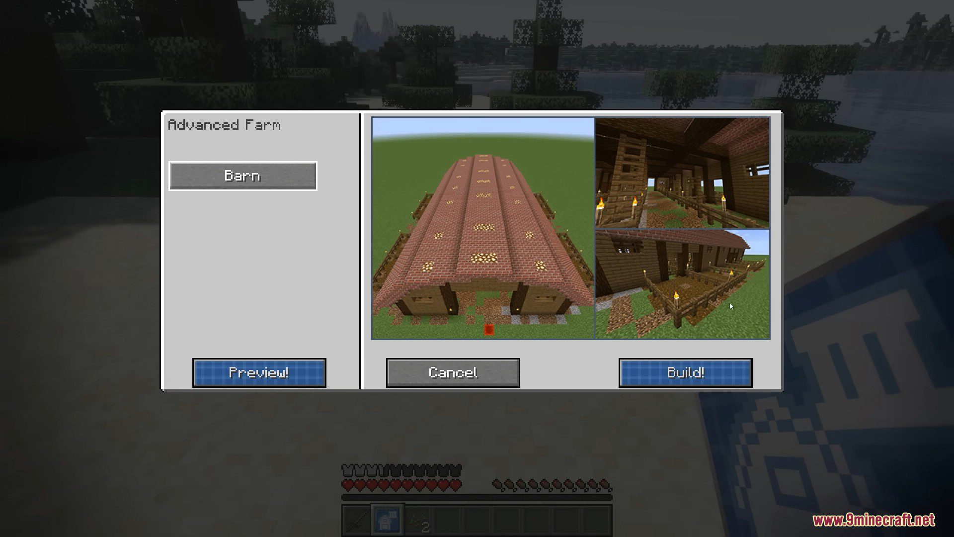 description_6 Prefab Mod (1.20.1) - instantly erectable buildings