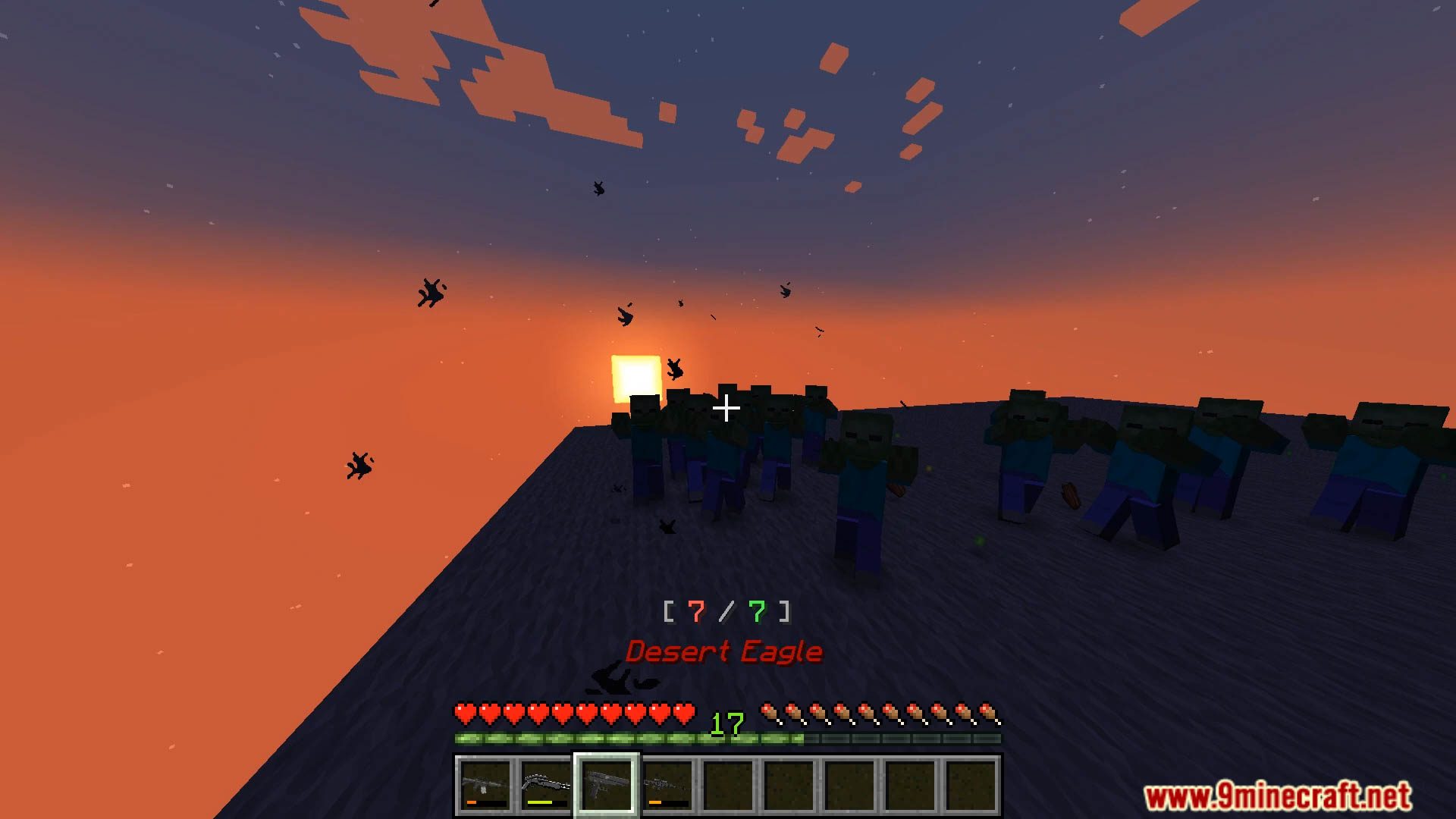 description_5 Basic Guns Data Pack (1.20.4, 1.19.4) - revolutionize Minecraft with the most advanced weapons!