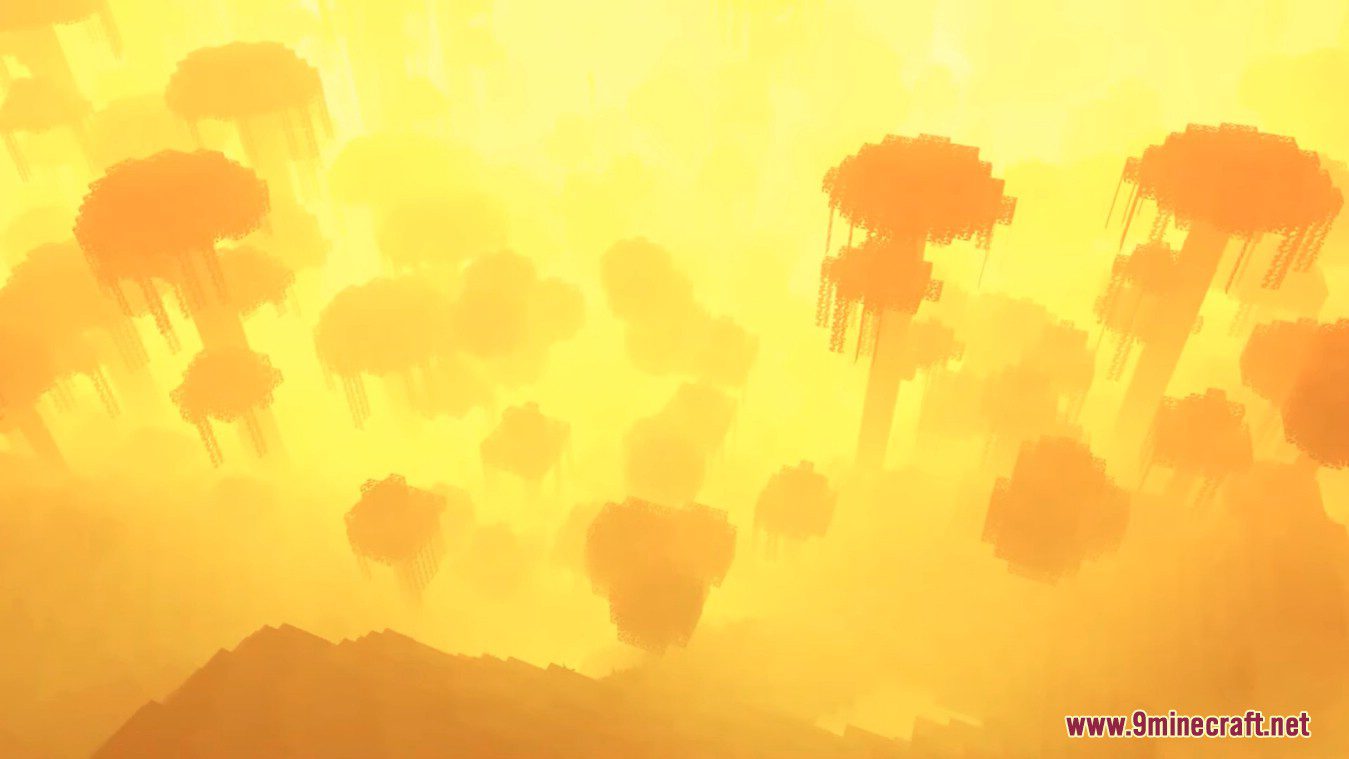 description_10 Ominous Shaders 1.20.4 - um pacote colorido de sombreadores de neblina