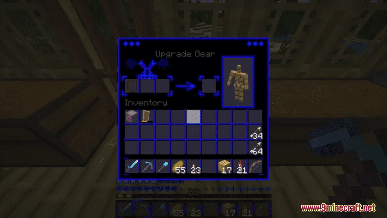 image 11 for Blue Neon GUI Resource Pack (1.20.4) - Набор текстур
