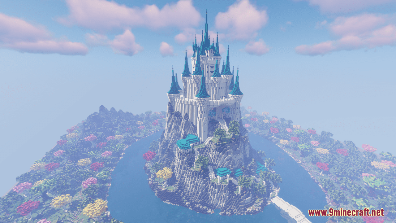 description_1 Map Winter Castle (1.20.4, 1.19.4) - DIY Frozen Kingdom
