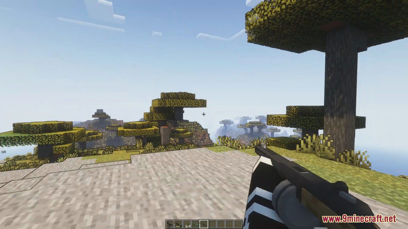 description_10 Mo' Guns Mod (1.19.2) - автоматическое, пистолетное и SMG оружие