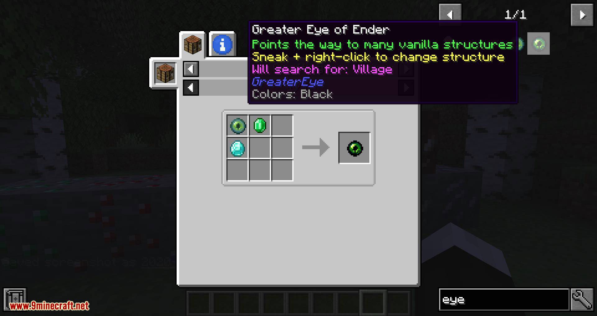 image 3 for Greater Eye of Ender Mod (1.20.4) - Ender's eye of a new level