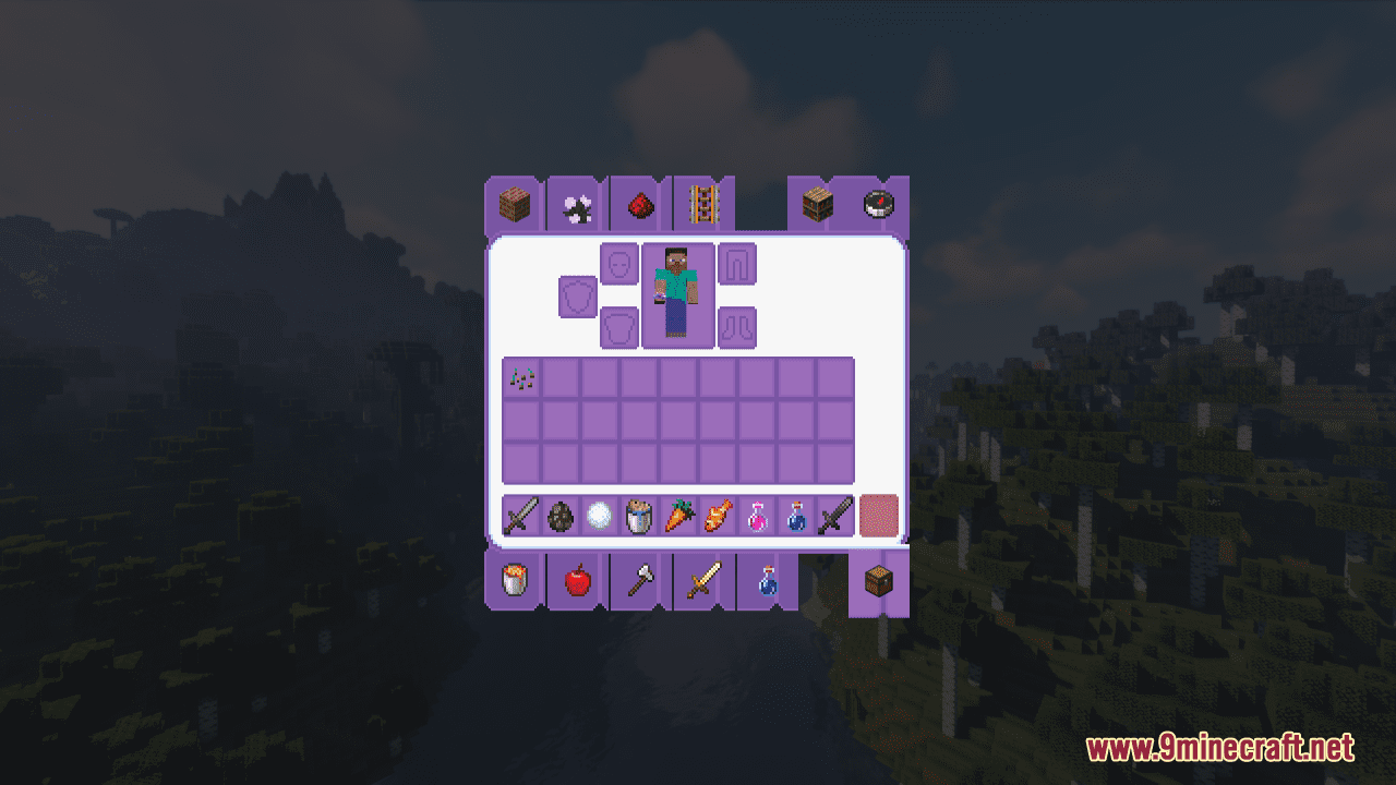 description_7 Purple GUI Resource Packs (1.20.2, 1.20.1, 1.20) - Texture Packs